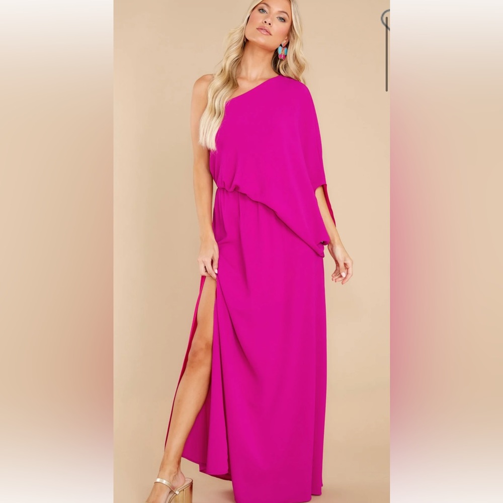 Pick off the shoulder flowy maxi